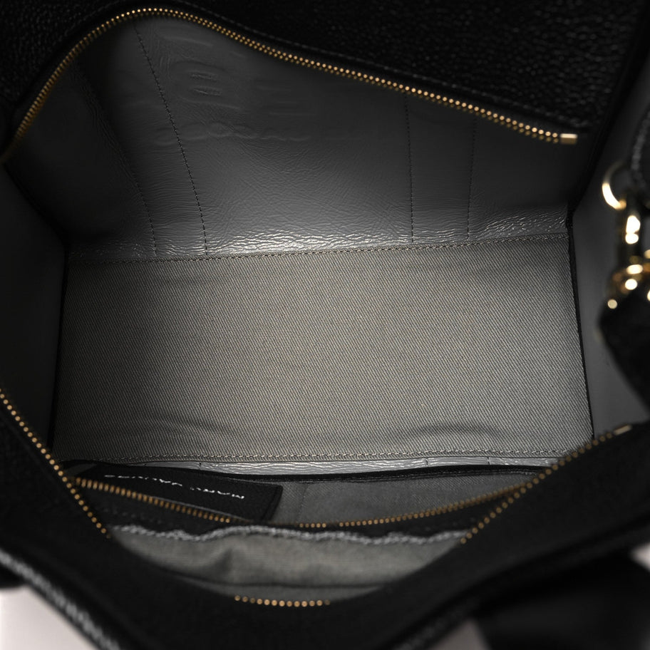 Marc Jacobs Grained Calfskin Medium The Tote Bag Black Image 5
