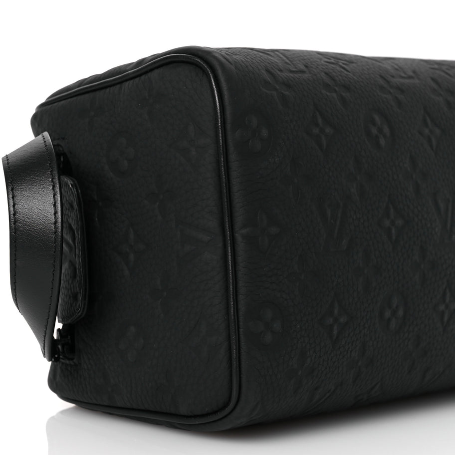 Louis Vuitton Taurillon Monogram Dopp Kit Toilet Pouch Black Image 6