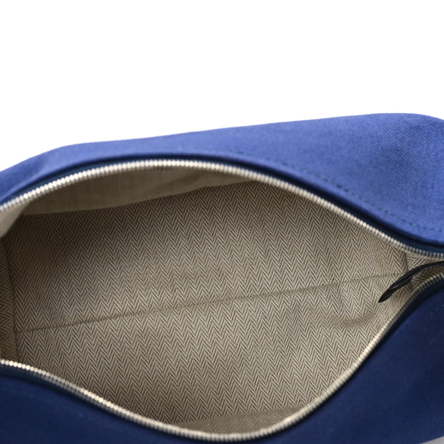 Hermes Canvas Small Bride-A-Brac Pouch Marine Image 5