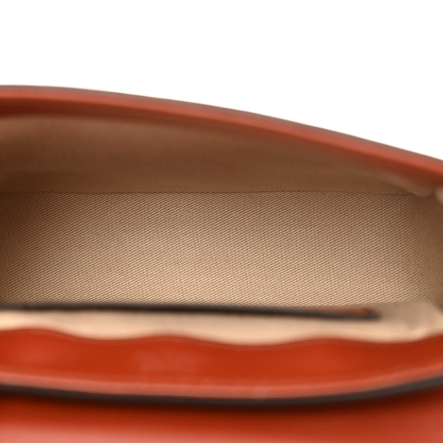 Chloe Shiny Calfskin Suede Mini C Bag Sepia Brown Image 5