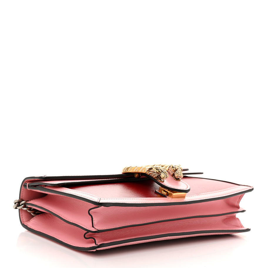 Gucci Azalea Calfskin Enamel Small Dionysus Shoulder Bag New Cherry Red Wild Rose Off White Image 4