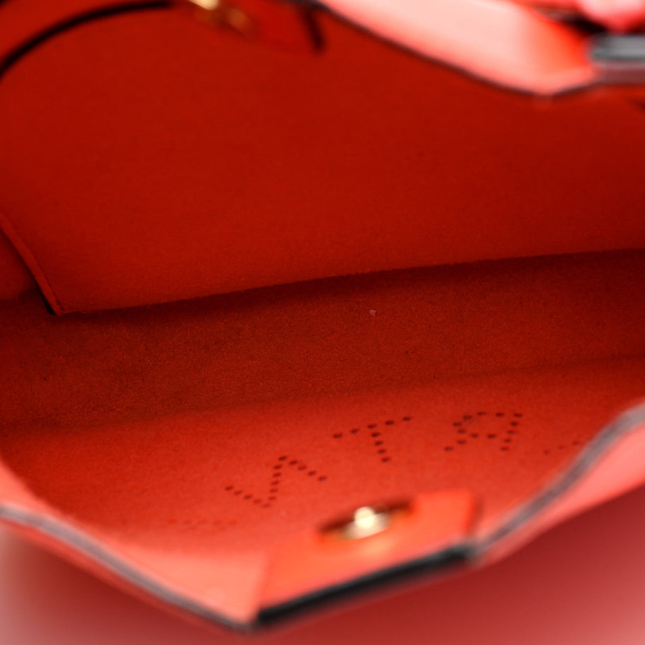 Stella McCartney Eco Alter Nappa Perforated Logo Mini Crossbody Orange Image 5