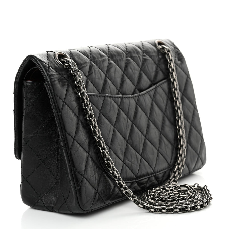 Chanel Aged Calfskin Quilted 2.55 Reissue 225 Flap Black Image 3