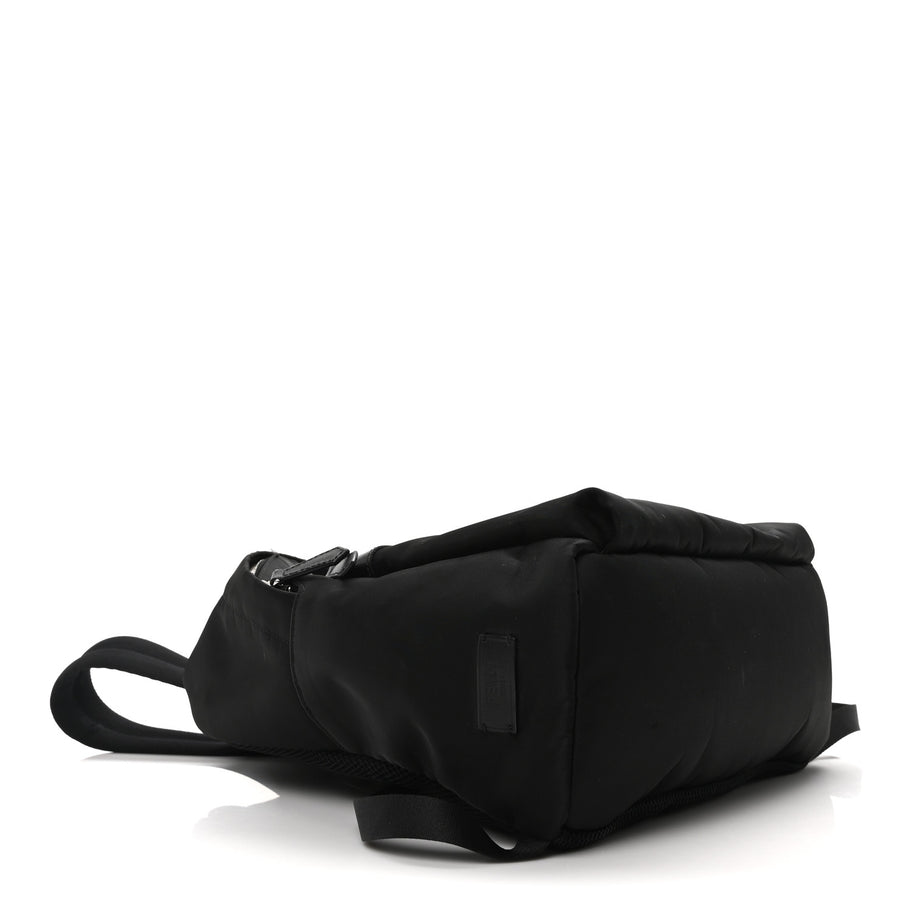 Fendi Nylon Vitello Elite Monster Eyes Rounded Backpack Black Yellow Image 4