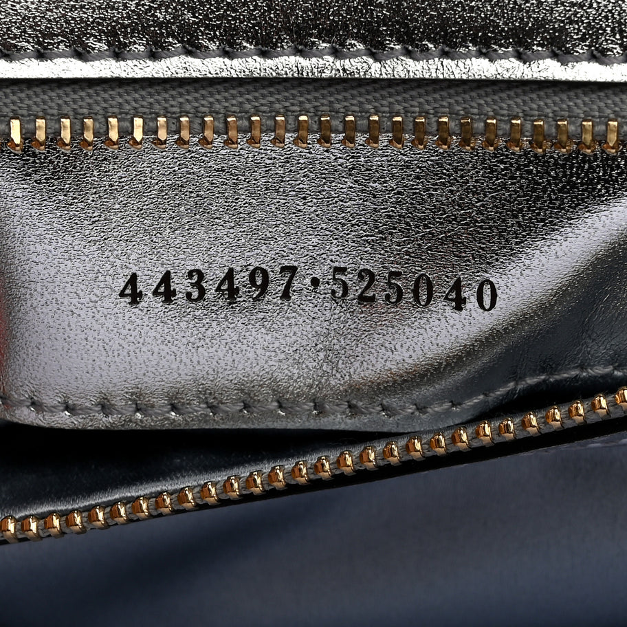 Gucci Iridescent Nappa Chevron Matelasse Small GG Marmont Shoulder Bag Iridescent Snow Light Blue Image 7