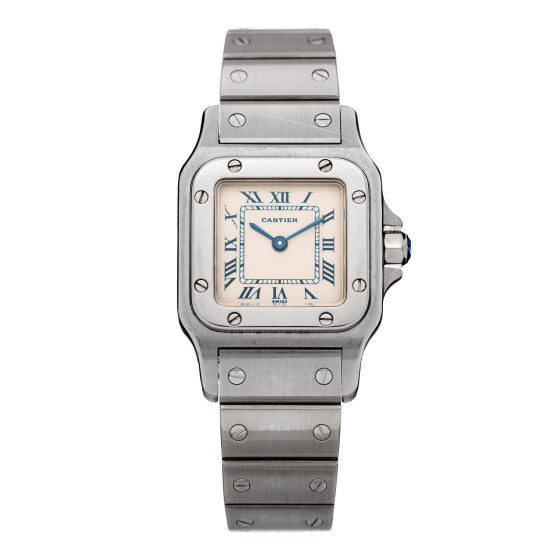  Cartier Stainless Steel 24mm Santos de Galbee Quartz Watch