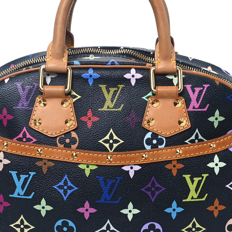 Louis Vuitton Monogram Multicolor Trouville Black Image 6