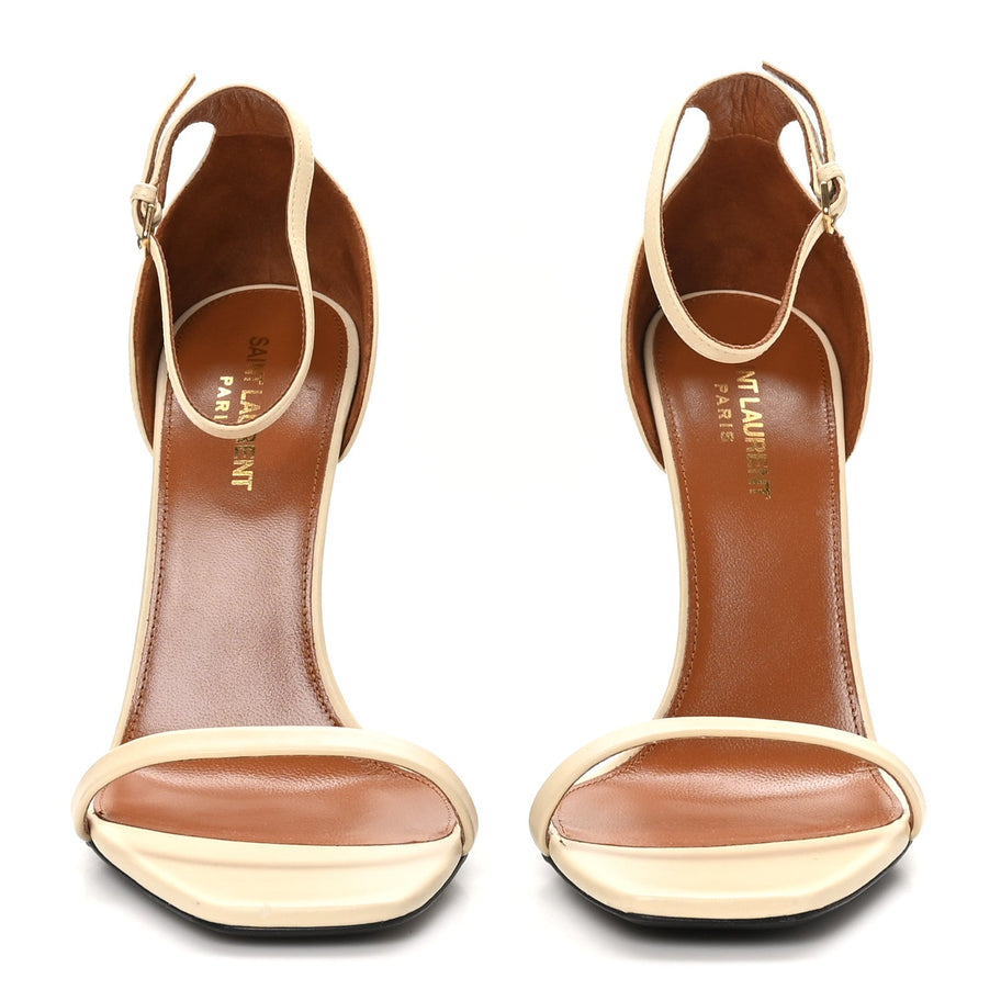 Saint Laurent Calfskin 110 Opyum Sandals 39 Real Beige Image 3