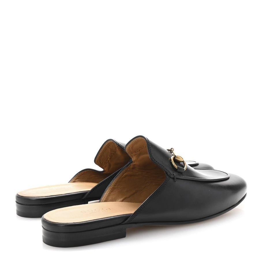 Gucci Calfskin Womens Princetown Slippers 37 Black Image 5