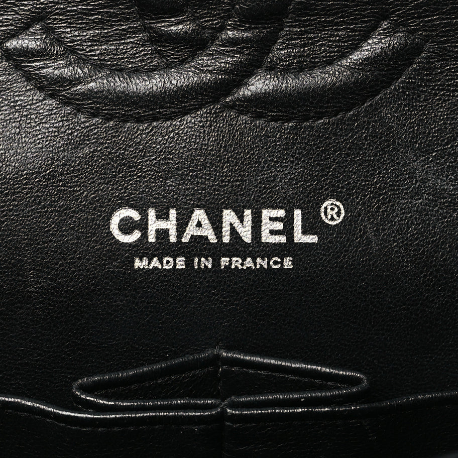 Chanel Patent Quilted Medium Double Flap Black Image 6