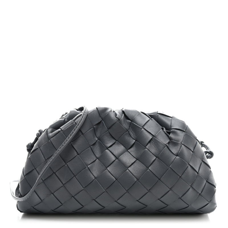  Bottega Veneta Nappa Intrecciato The Mini Pouch Thunder