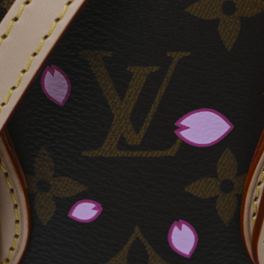 Louis Vuitton LV X TM Monogram Cherry Blossom Nano Bucket Sakura Brown Image 7