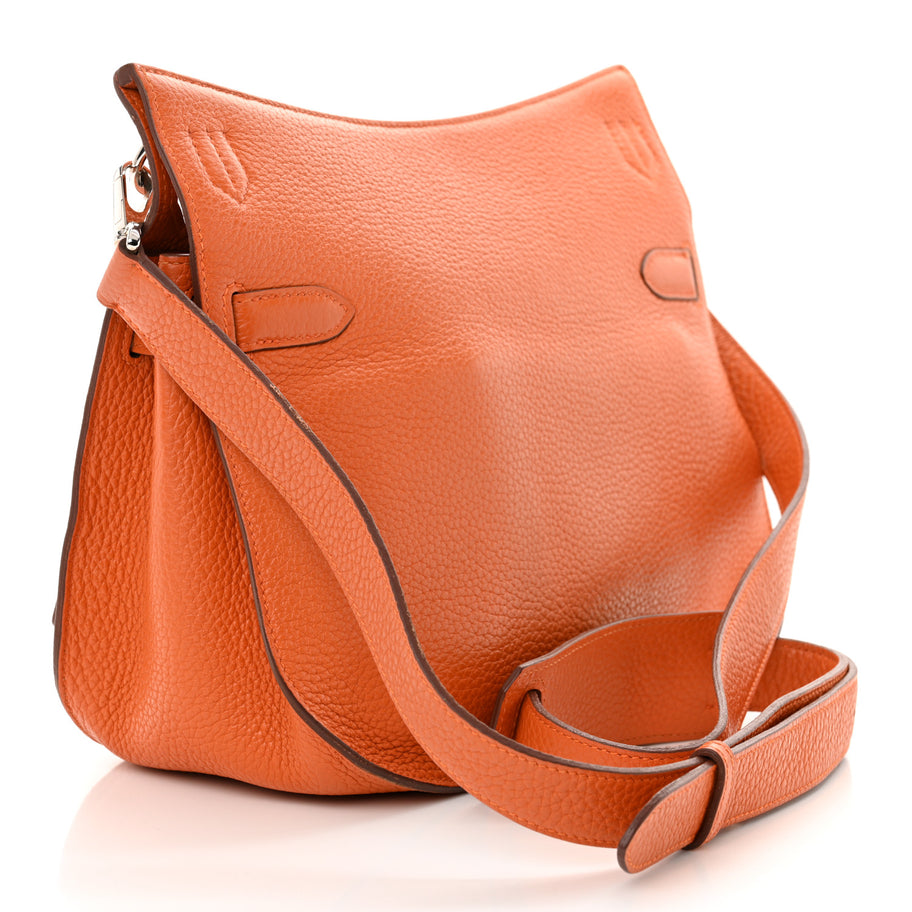 Hermes Taurillon Clemence Jypsiere 28 Orange Image 3