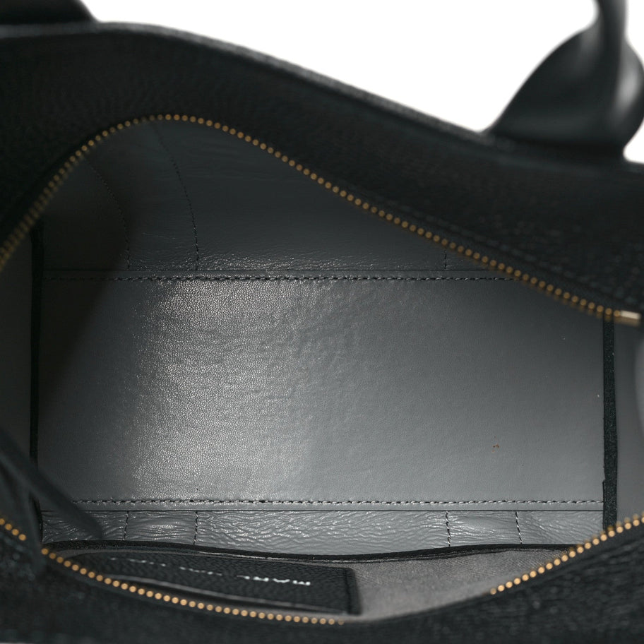 Marc Jacobs Grained Calfskin Small The Tote Bag Black Image 5