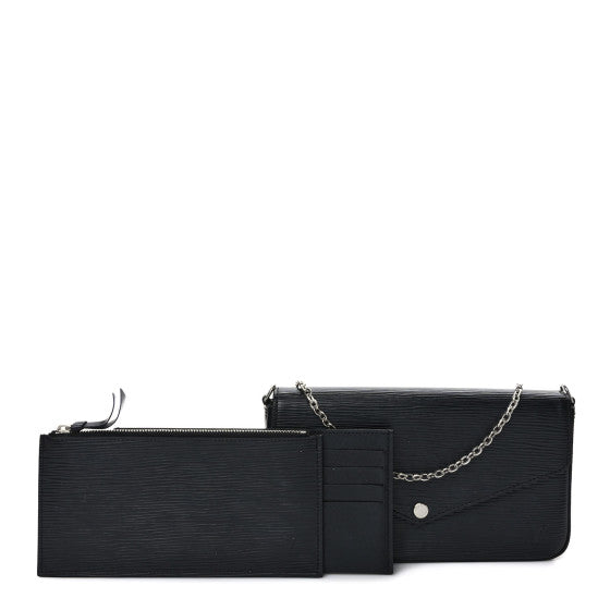  Louis Vuitton Epi Pochette Felicie Black