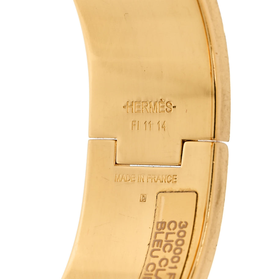 Hermes Enamel Wide Clic Clac H Bracelet PM Bleu Cielo Image 4