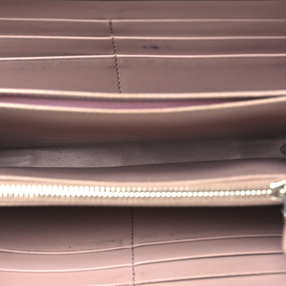 Prada Saffiano Metal Zip Around Wallet Black Image 5