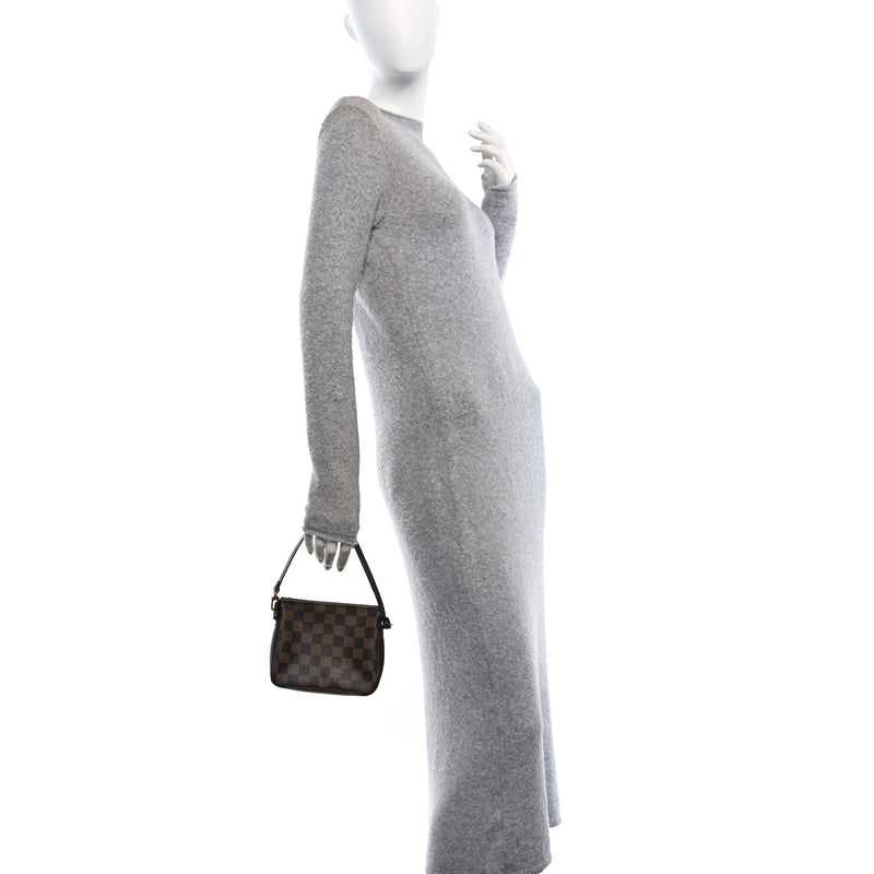  Louis Vuitton Damier Ebene Trousse Make Up Bag Pochette