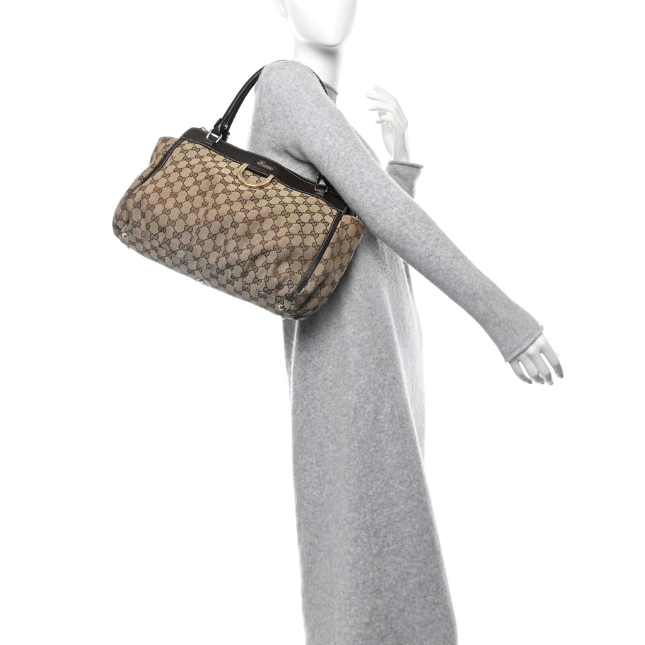 Gucci Monogram D Gold Tote Dark Brown d Gold Tote Dark Brown Image 2