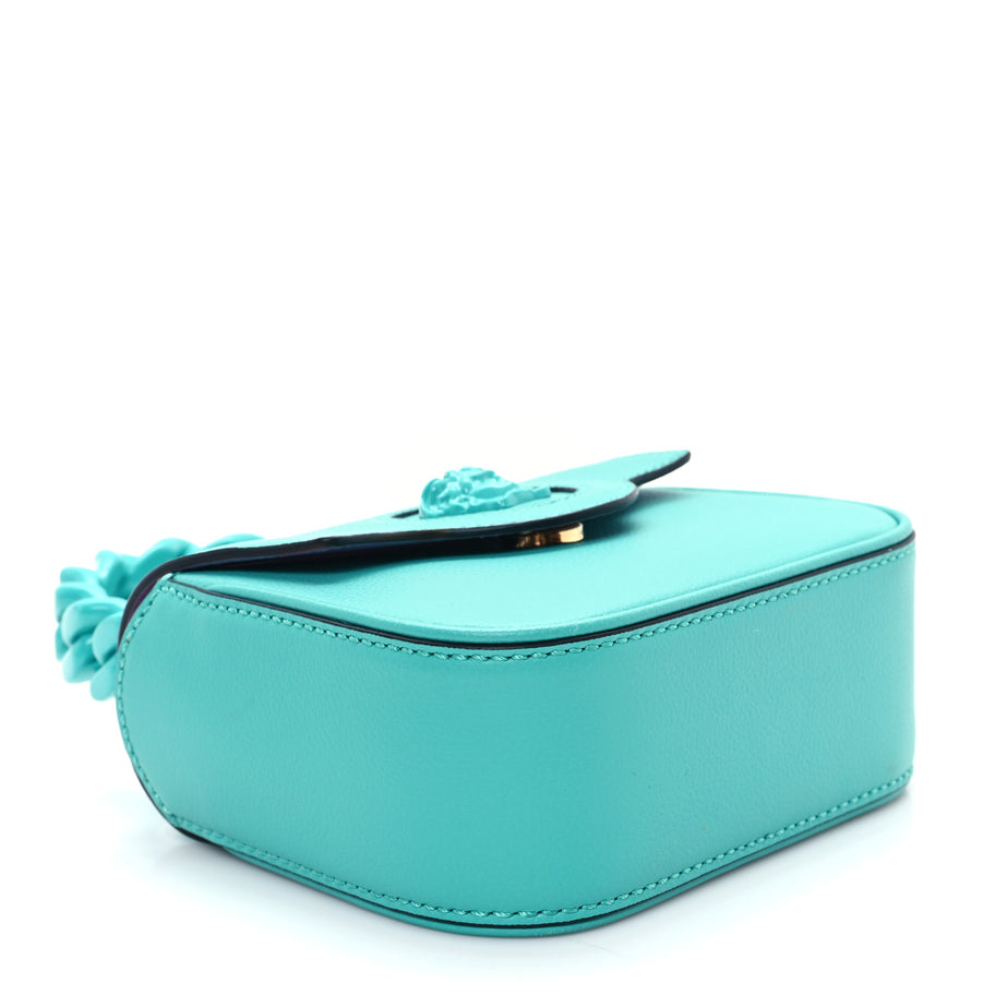 Versace Calfskin Mini La Medusa Bag Turquoise Image 4