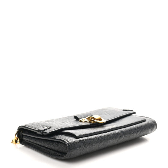 Louis Vuitton Empreinte Vavin Chain Wallet Black Image 4