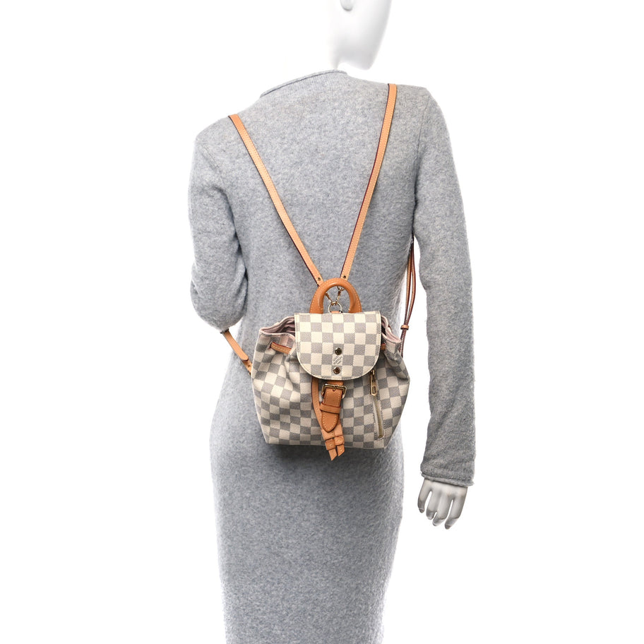 louis vuitton azur backpack Louis Vuitton Damier Azur Sperone BB Backpack