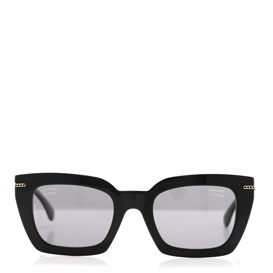 Chanel Acetate Square Sunglasses 5509-A Black Image 2