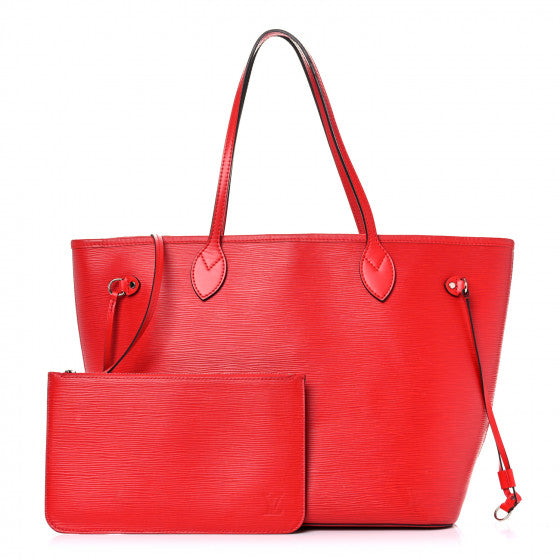  Louis Vuitton Epi Neverfull MM Coquelicot