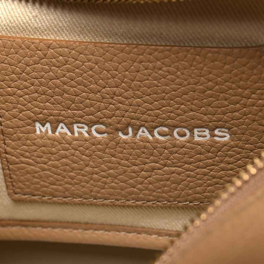 Marc Jacobs Grained Calfskin Small The Tote Camel Image 6