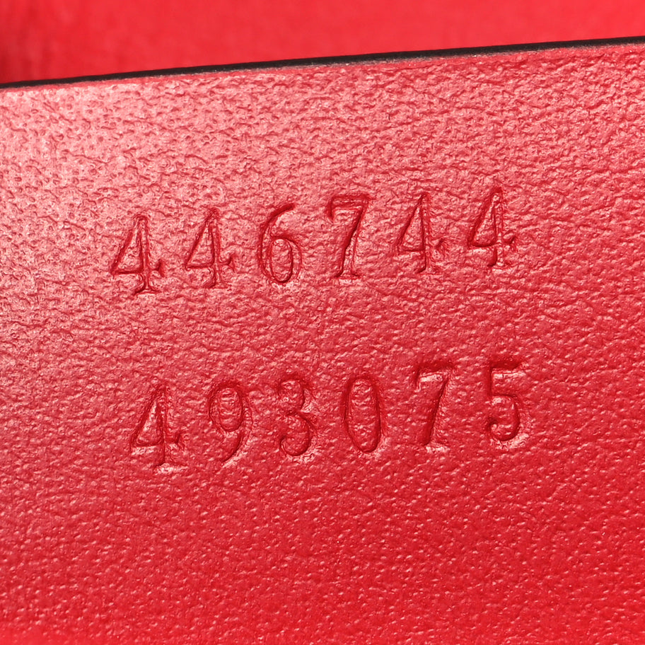Gucci Calfskin Matelasse Mini GG Marmont Shoulder Bag Hibiscus Red Image 7