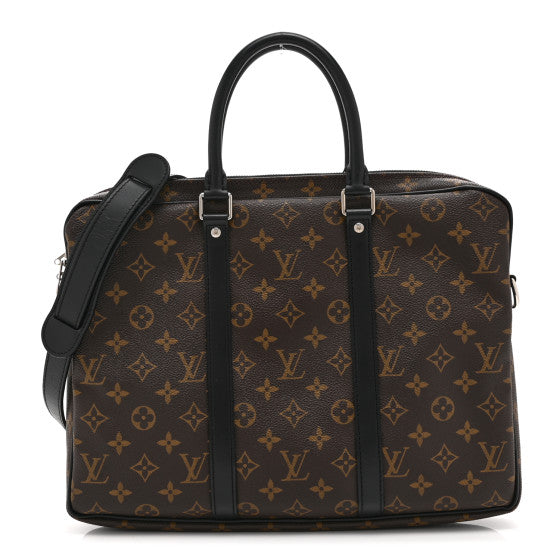 Louis Vuitton Monogram Macassar Porte-Documents Voyage PM Image 1