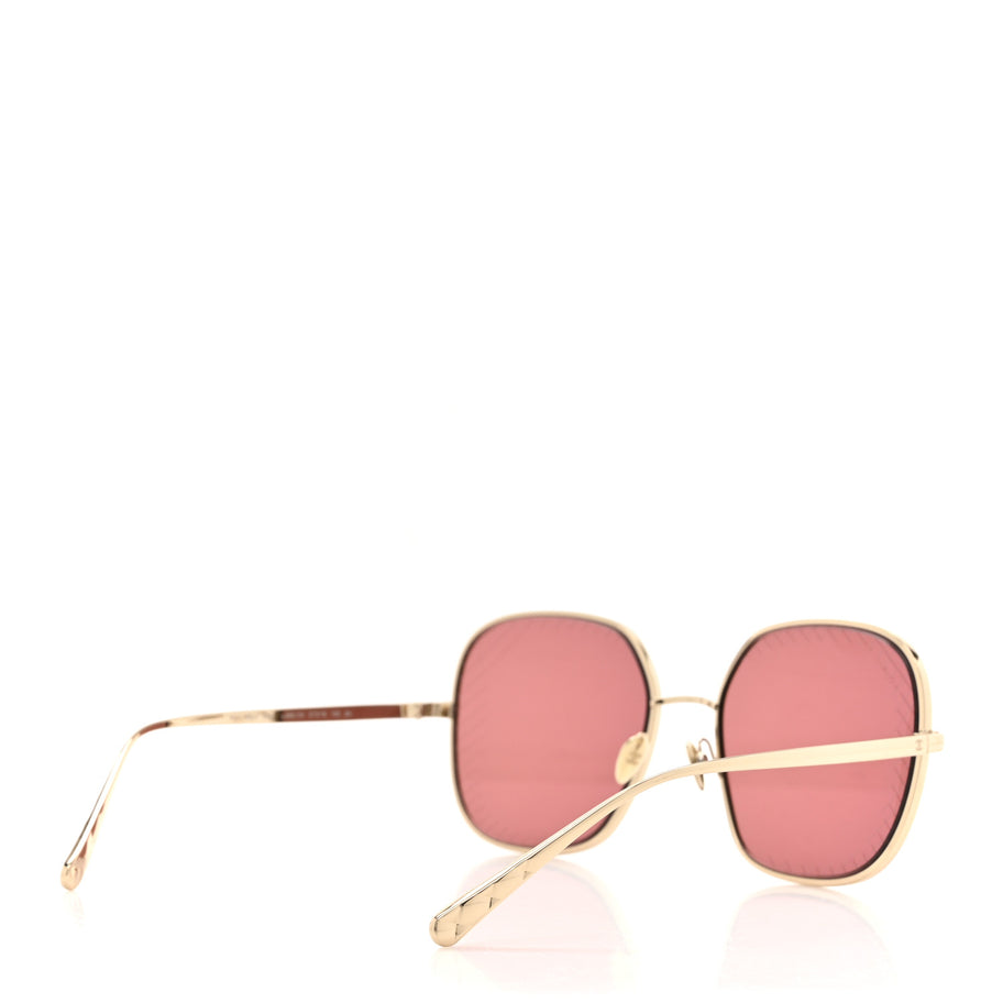 Chanel Square Sunglasses 4252 Gold Image 4