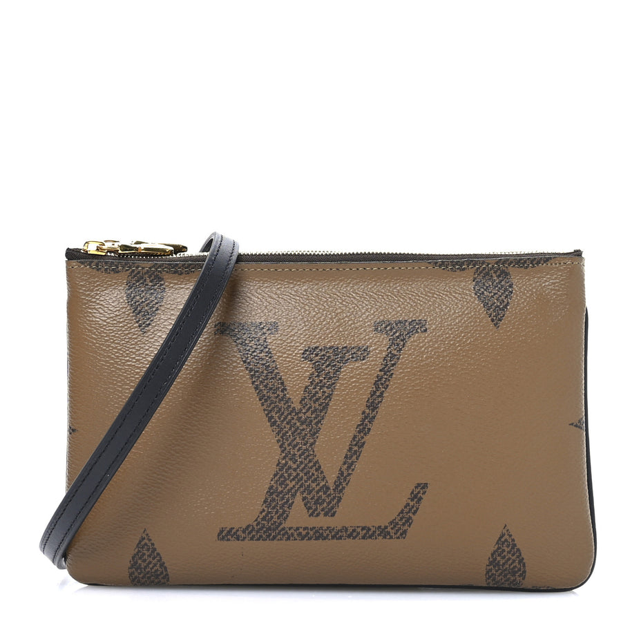 Louis Vuitton Reverse Monogram Giant Double Zip Pochette Image 1