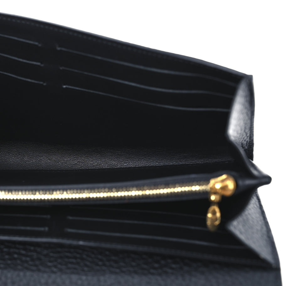 Louis Vuitton Taurillon Embellished Capucines Long Wallet Black Image 5