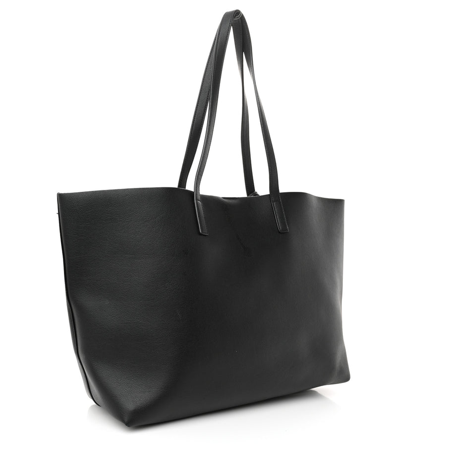 Saint Laurent Calfskin Large Shopping Tote Black Image 4