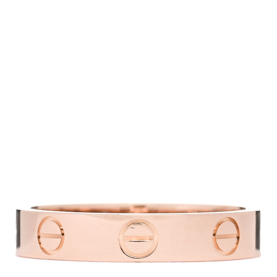  Cartier 18K Pink Gold 3.5mm LOVE Wedding Band Ring 52 6
