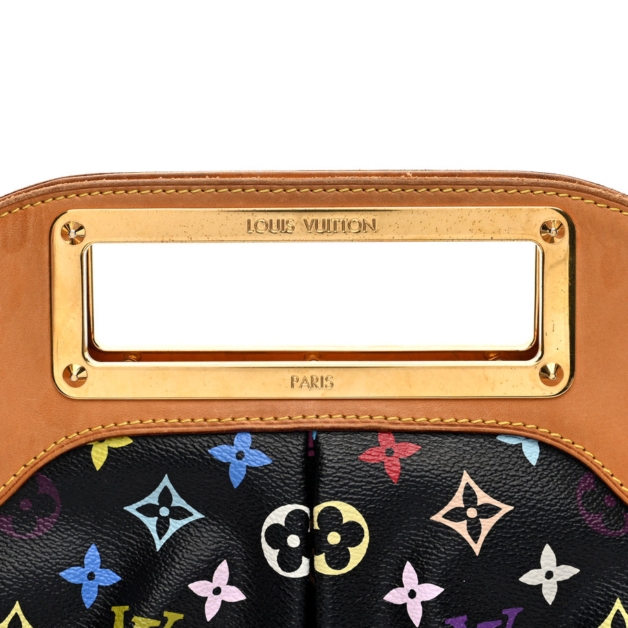 Louis Vuitton Monogram Multicolor Judy MM Black Image 7