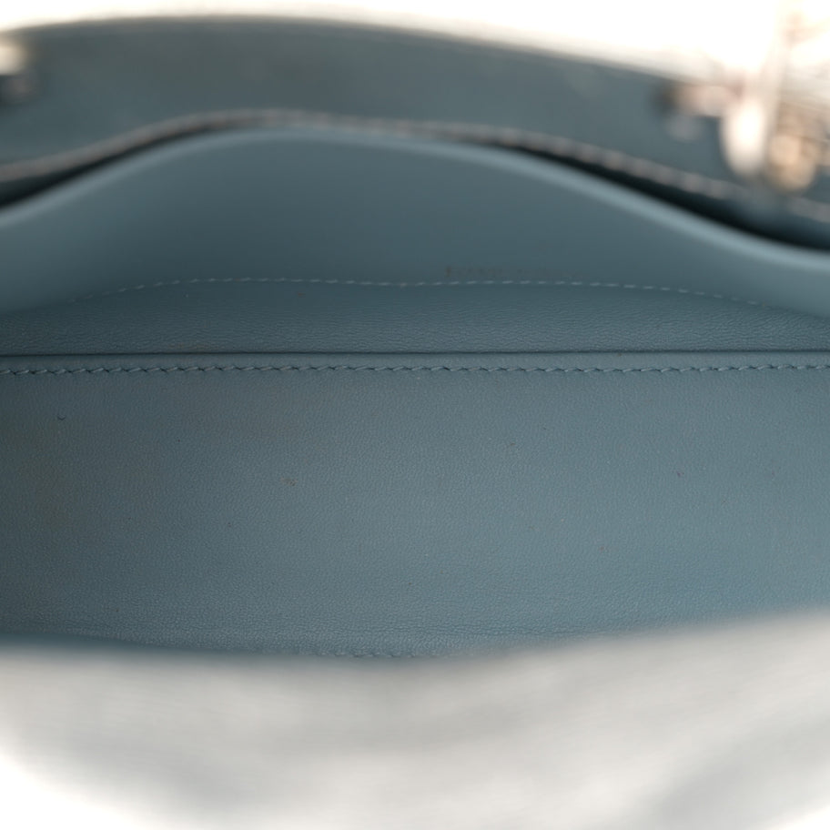 Christian Dior Metallic Grained Calfskin Cannage Small Lucky Badges My Lady Dior Silver Image 5