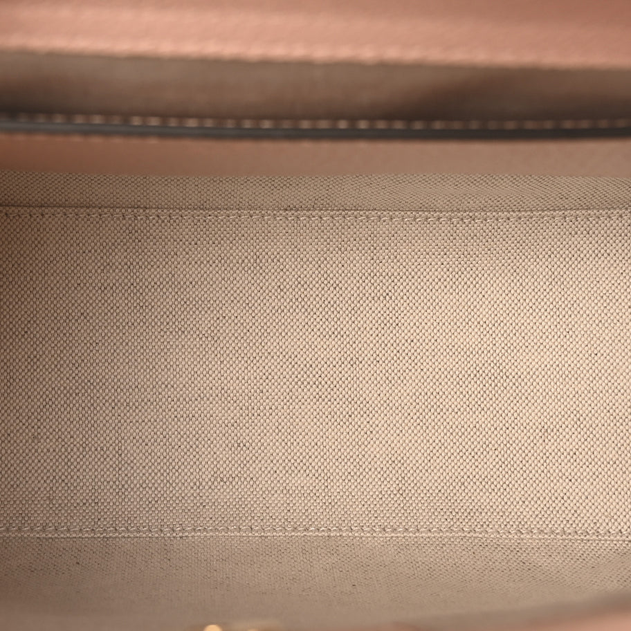 Gucci Raffia Textured Dollar Calfskin GG Monogram Small Diana Tote Bag Wild Rose Fuxia Fluo Image 5