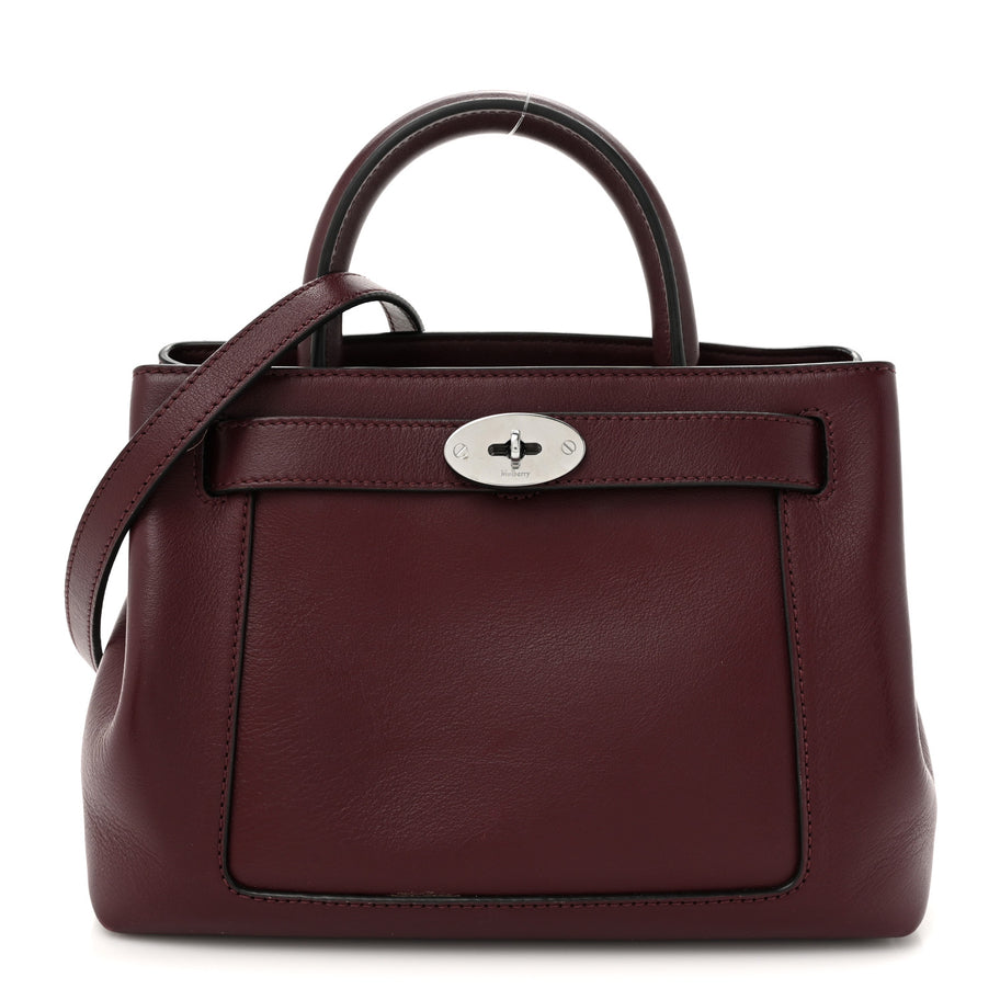 Mulberry Silky Calfskin Small Islington Black Cherry Image 1