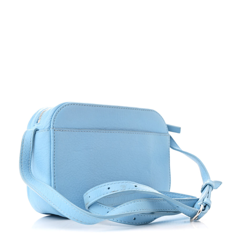Balenciaga Calfskin XS Everyday Camera Bag Baby Blue Black Image 3