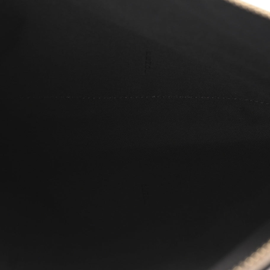 Fendi Vitello King Logo Embossed Large Flat Pouch Poudre Image 5