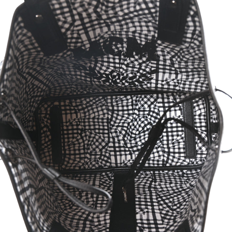 MCM MCM Visetos Large Liz Reversible Shopper Tote Black Image 5