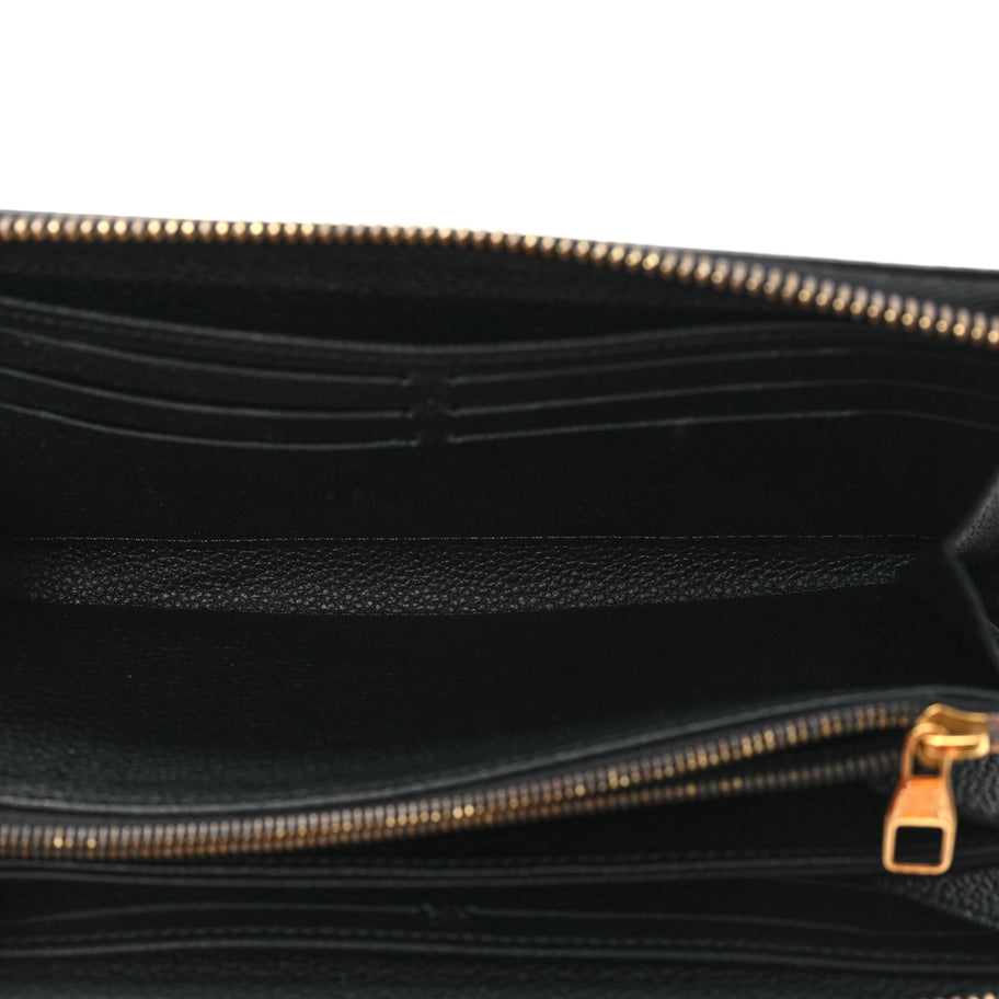 Louis Vuitton Empreinte Monogram Giant Zippy Wallet Black Beige Image 5