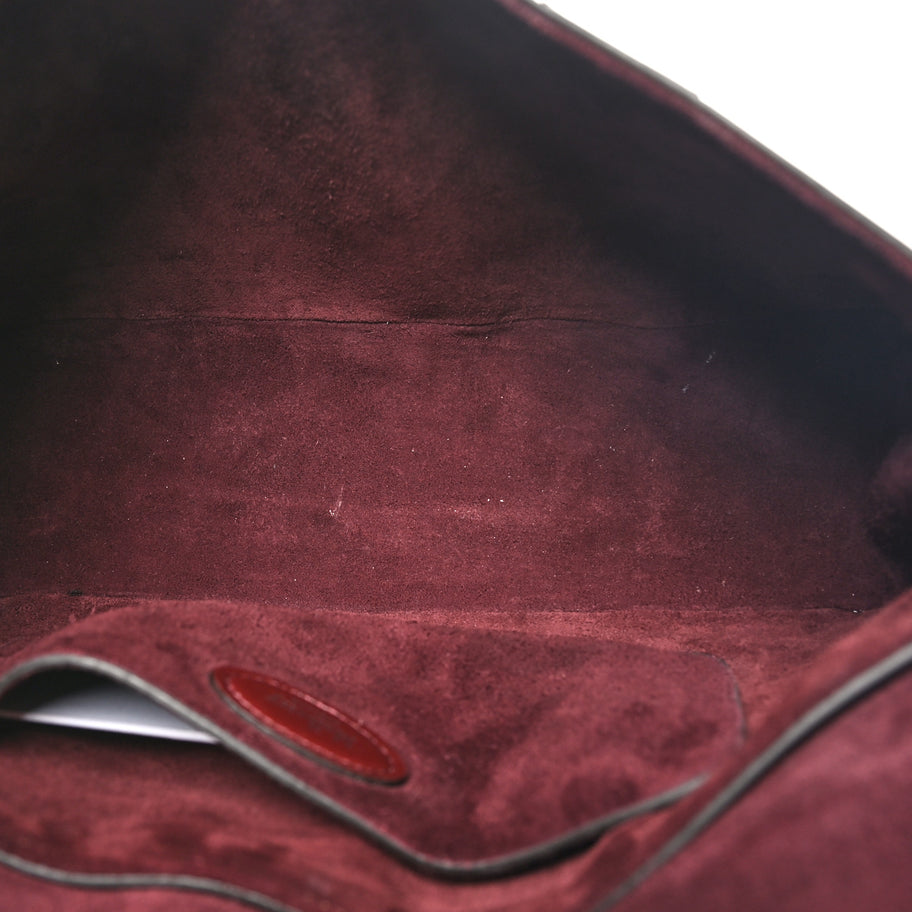 Mulberry Shiny Smooth Calfskin East West Bayswater Black Cherry Image 5