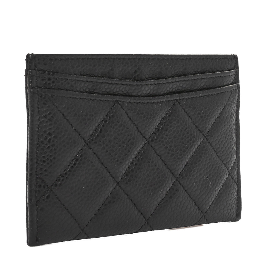 Chanel Caviar Quilted Card Holder Black Image 3