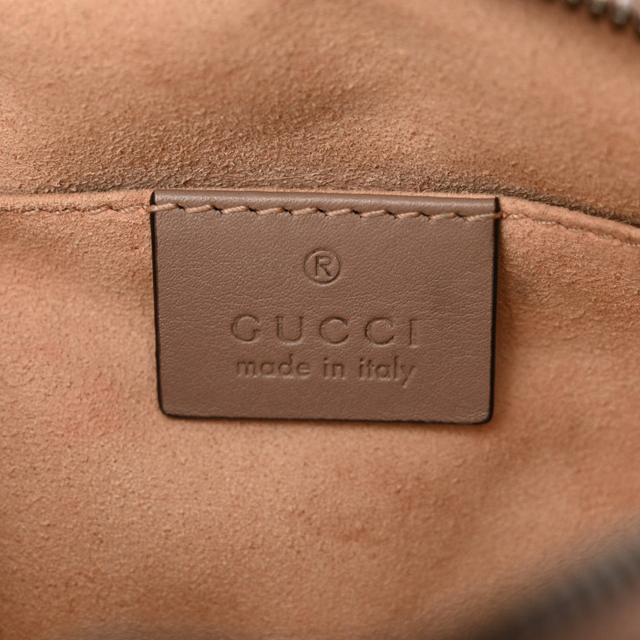 Gucci Calfskin Matelasse GG Marmont Belt Bag 85 34 Porcelain Rose Image 6