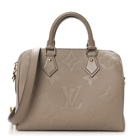  Louis Vuitton Empreinte Monogram Giant Speedy Bandouliere 25 Tourterelle
