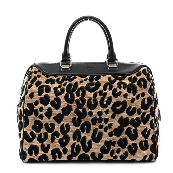 Louis Vuitton Jacquard Velvet Leopard Print Stephen Sprouse Speedy Image 1