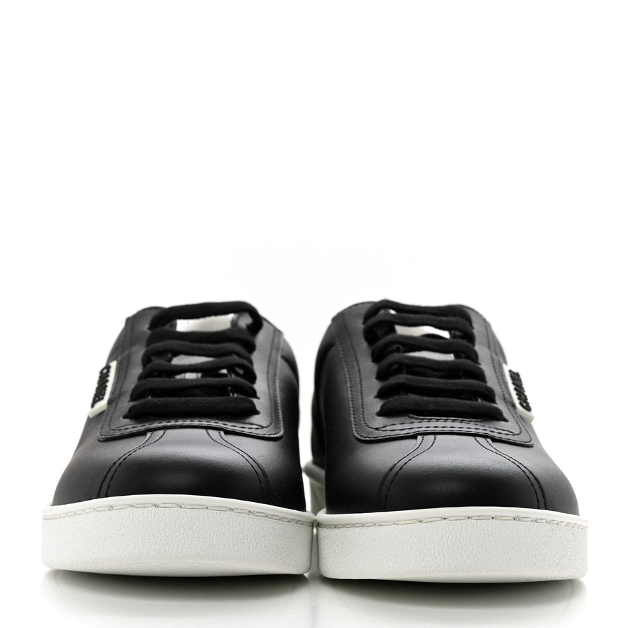 Chanel Calfskin CC Womens Sneakers 38 Black Image 3